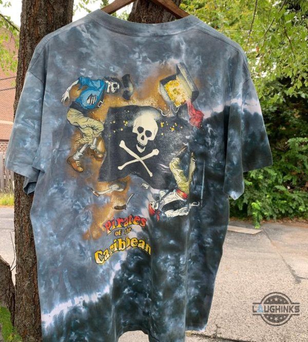 vintage pirates of the caribbean disney shirt reprinted