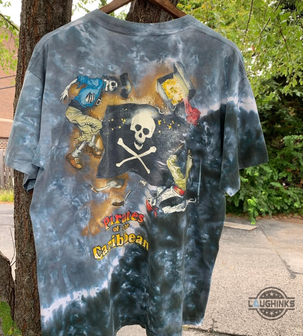 Vintage Pirates Of The Caribbean Disney Shirt Reprinted