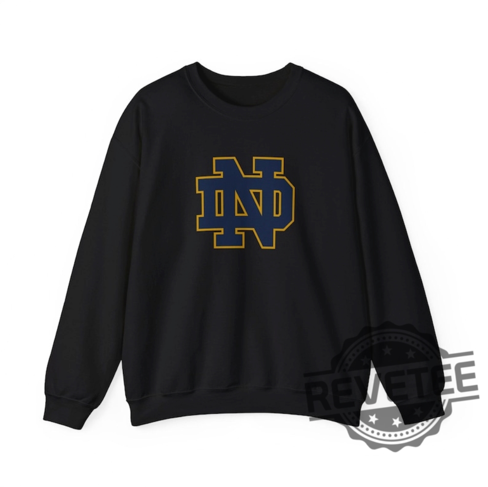 Notre Dame Fighting Irish Football Crewneck Shirt Hoodie Sweatshirt Tee Gift For Him Her Birthday Pullover Hoodies Unique revetee 1