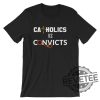 Catholics Vs Convicts Tshirt Miami Hurricanes Vs Notre Dame Irish Hoodie Sweatshirt College Football Fans Rivalry Shirts Unique revetee 1