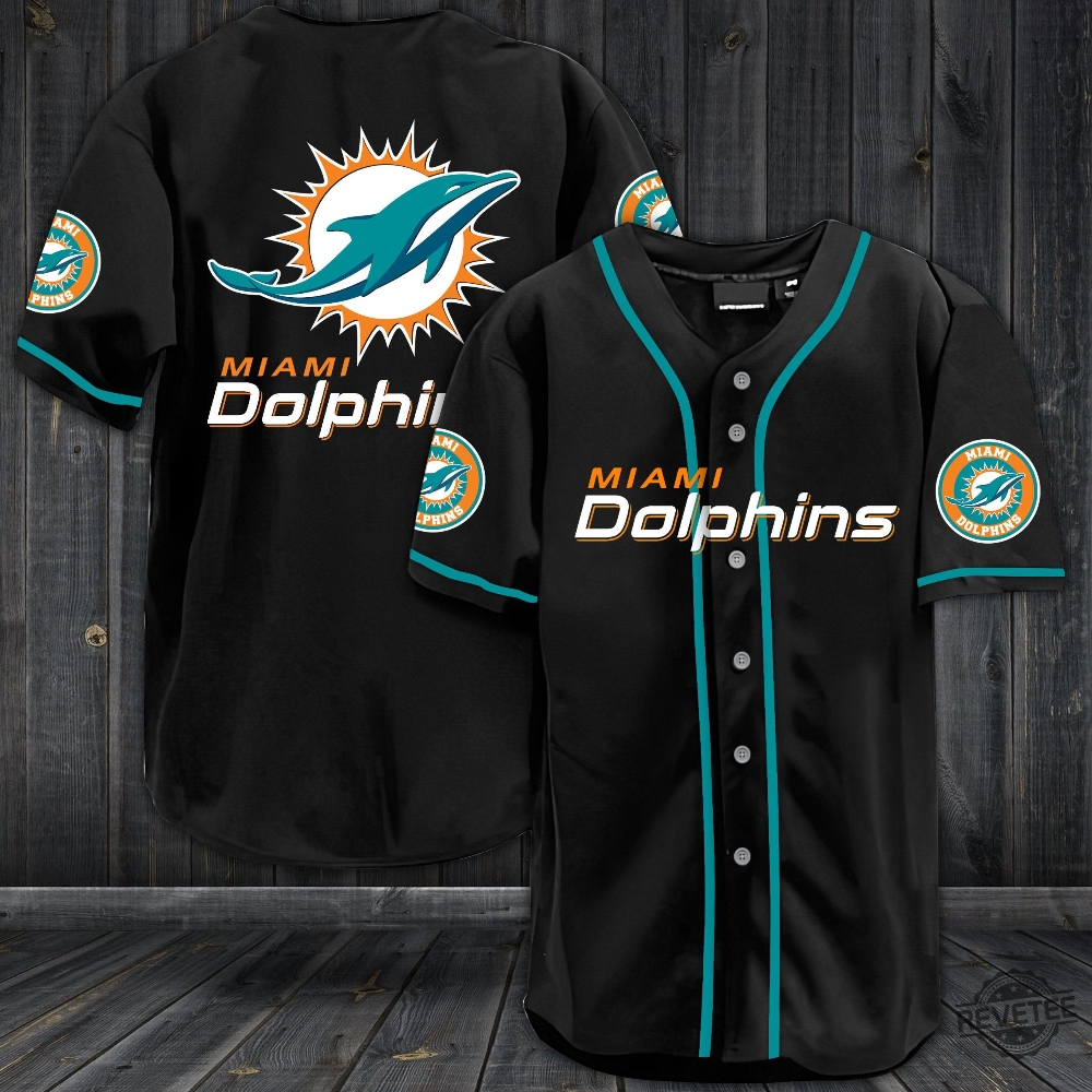 Miami Dolphins Baseball Jersey Shirts Shirt Gifts For Fan Nfl Men Women Unique revetee 1