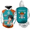 One Piece Luffy Miami Dolphins Hoodie Tshirt Sweatshirt 3D All Over Printed Shirts Sweater Pullover Limited Edition Unique revetee 1