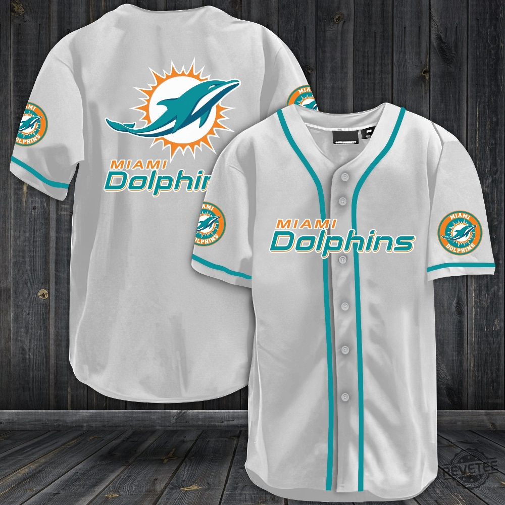 Miami Dolphins Baseball Jersey Shirts Unique Gift For Fan Mens Womens New