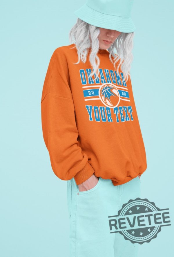 Vintage Oklahoma City Thunder Sweatshirt Tshirt Hoodie Retro Tee Gift For Basketball Fan Sweater Pullover Hoodie Unique revetee 1 2