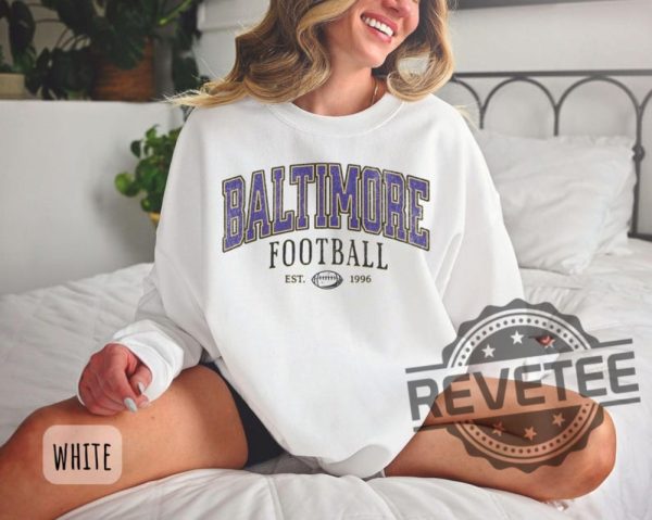 Vintage Baltimore Ravens Football Sweatshirt Tshirt Hoodie Retro Tee Gift For Fan Baltimore Maryland Crewneck Game Day Pullover Hoodies Unique revetee 1 1