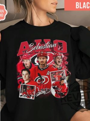 Sebastian Aho Carolina Hurricanes Tshirt Hoodie Sweatshirt Tee Gift For Fan Ice Hockey American Professional Championship Merch Vintage revetee 1 1