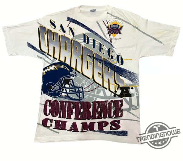 San Diego Chargers Super Bowl Xxix Champions Shirt Classic Nfl Tribute Gear trendingnowe 1
