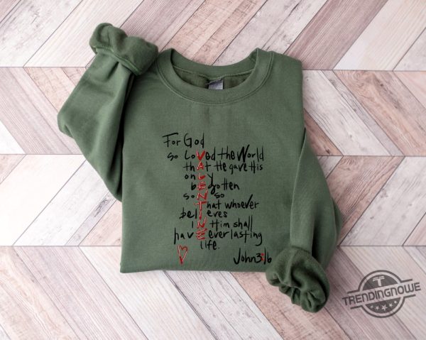 For God So Loved The World Sweatshirt Inspirational And Faith Based Design trendingnowe 3