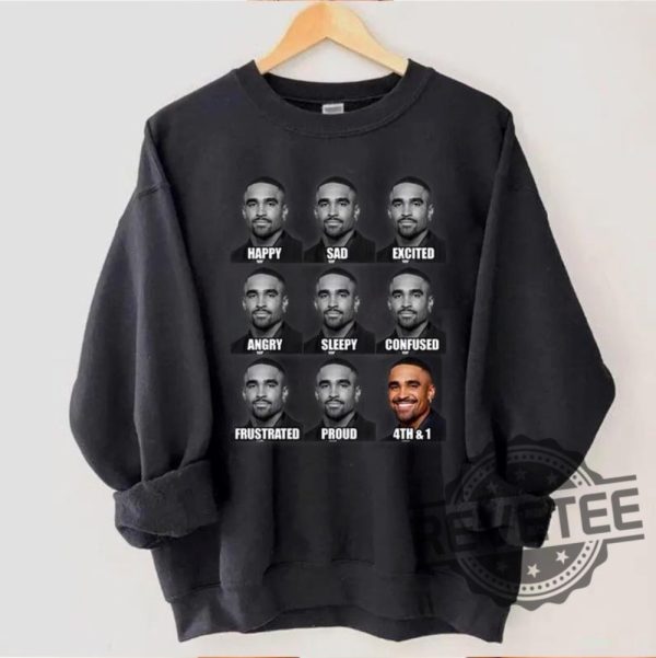 Jalen Hurts Funny Meme 4Th And 1 Tush Push Sweatshirt Tshirt Hoodie Tee Gift For Fan Philadelphia Eagles Vintage Game Day Shirts Unique revetee 1