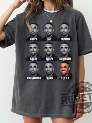 Jalen Hurts Funny Meme 4Th And 1 Tush Push Sweatshirt Tshirt Hoodie Tee Gift For Fan Philadelphia Eagles Vintage Game Day Shirts Unique revetee 1 1