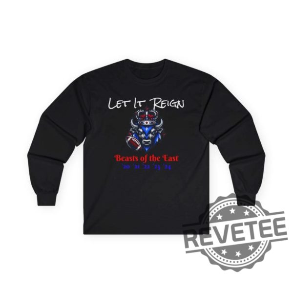 Buffalo Bills Five Time Afc East Champions Long Sleeve Tee Tshirt Hoodie Tee Gift For Football Fan Apparel Nfl Team Merch Sweater Unique revetee 1 1