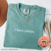 I Have Rabies Shirt Funny Humor Sweatshirt Sarcasm Tshirt Unhinged Meme Hoodie Weird Dark Humor Shirt giftyzy 3