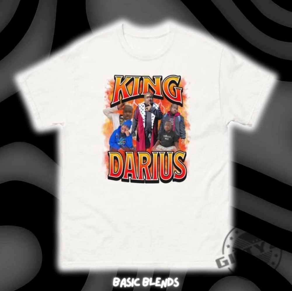 King Darius Tiktok Meme Tshirt Bootleg Tee Mens Shirts Womens Shirts Graphic Hoodie Streetwear Y2k Tiktok Meme Sweatshirt Autism Awareness Gift