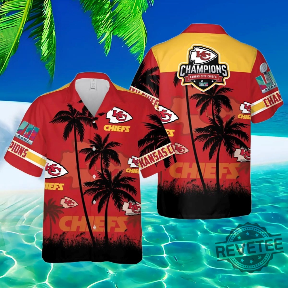 New Kansas City Chiefs Super Bowl Hawaiian Shirt And Short Gifts For Fan Kc Chiefs Champs Superbowl Aloha Shirt Button Up Shirts Unique