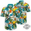 Tropical Summer Miami Dolphins Hawaiian Shirt Gift For Fan Nfl Aloha Shirt Button Up Shirts Gift For Fan Unique revetee 1