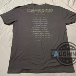 deftones 2016 tour 2 sided shirt reprinted