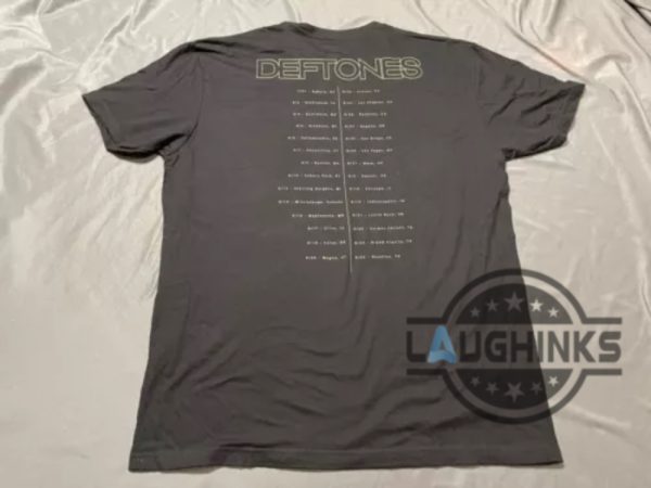 deftones 2016 tour 2 sided shirt reprinted