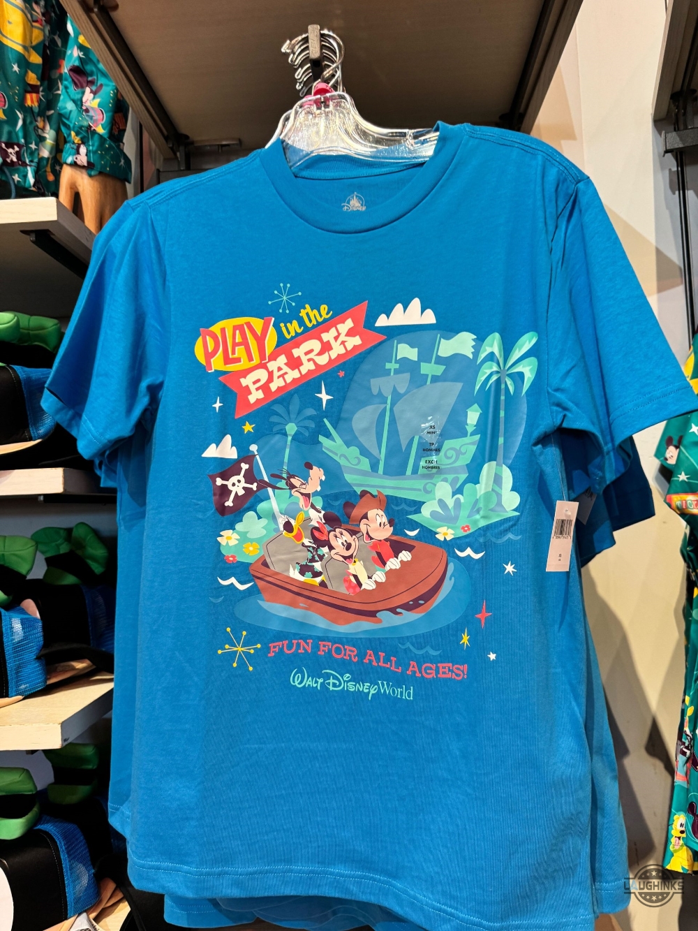 Play In The Dark Disney Pirate Shirt Reprinted Choose Color