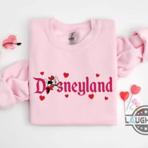 couple matching disney mickey and minnie disneyland valentines shirt