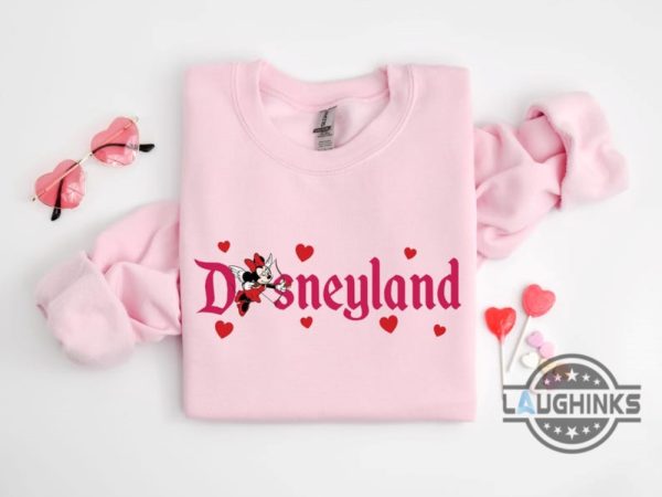 couple matching disney mickey and minnie disneyland valentines shirt