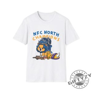 Detroit Lions Football Tshirt Nfc North Champions Gift Game Day Fans Hoodie Go Lions Sweatshirt giftyzy 3