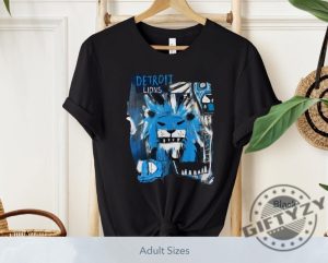 Detroit Lions Basquiat Tee Unisex Graphic Sweatshirt Soft Cotton Casual Wear Hoodie giftyzy 1