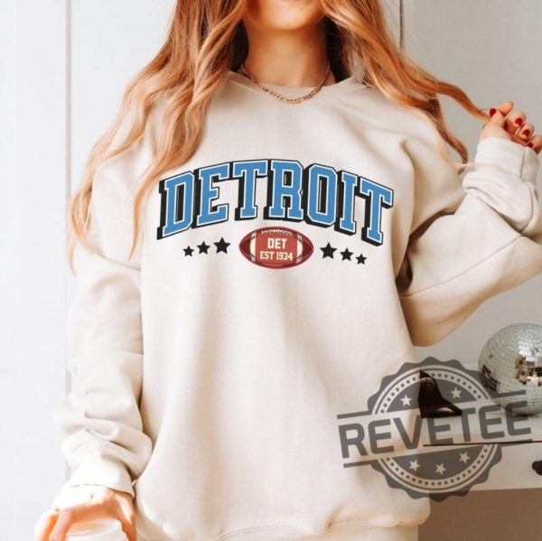 Vintage Detroit Lions Sweatshirt Tshirt Hoodie Tee Gift For Fan Mens Womens Retro 80S Game Day Sweater Lions Nation Football League Gifts revetee 1