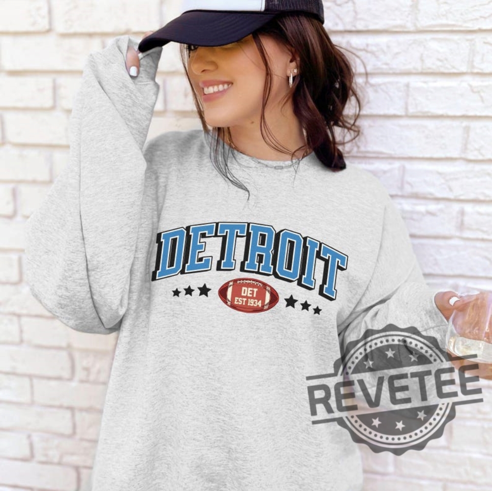 Vintage Detroit Lions Sweatshirt Tshirt Hoodie Tee Gift For Fan Mens Womens Retro 80S Game Day Sweater Lions Nation Football League Gifts