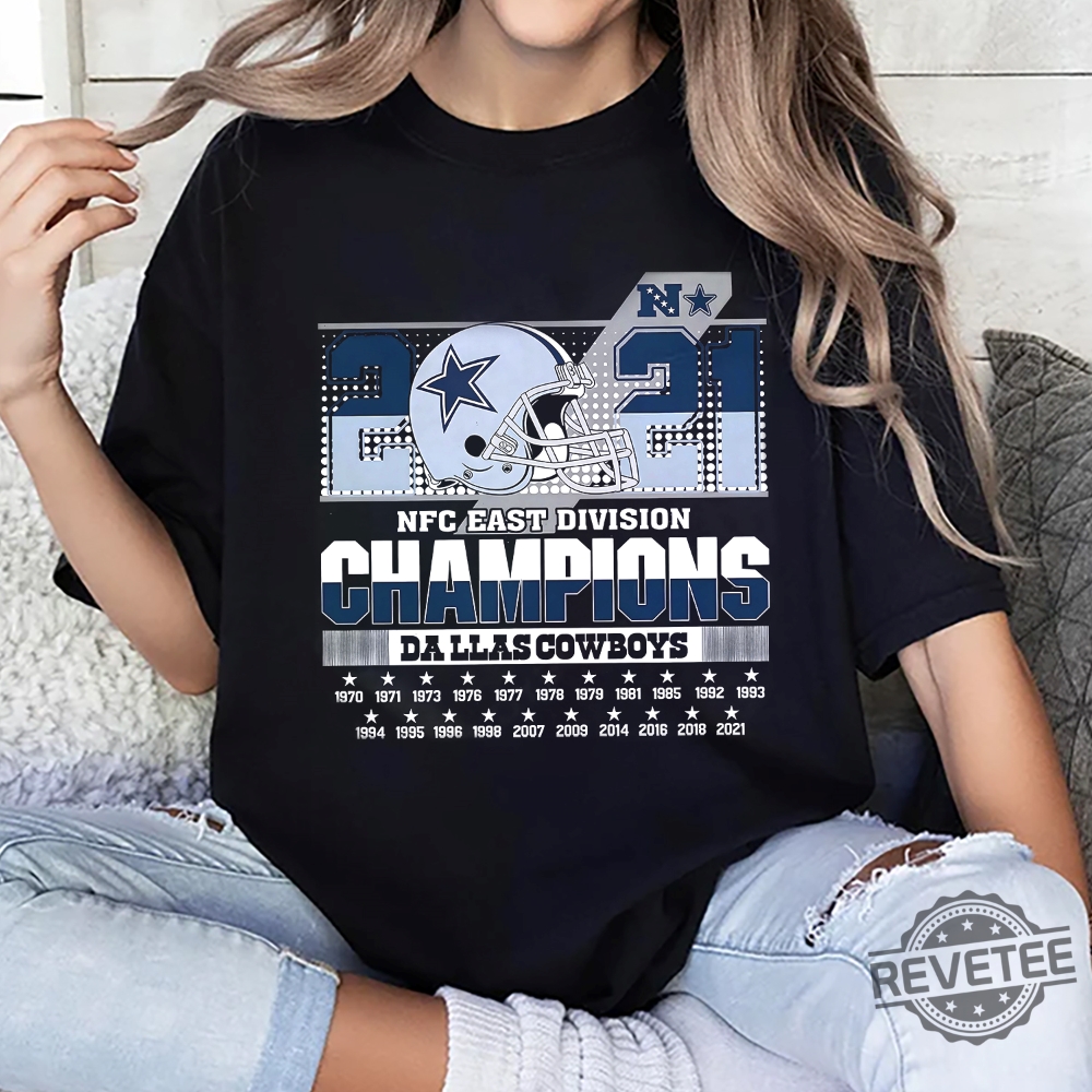 2021 Nfc East Division Champions Dallas Cowboys Unisex Tshirt Hoodie Sweatshirt Tee Gift For Fan Unique