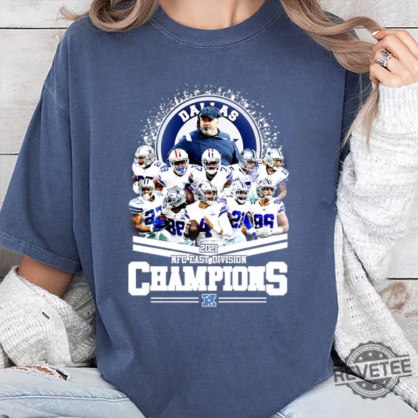 Dallas Cowboys 2021 Nfc East Division Champions Shirts Hoodie Sweatshirt Tee Gift For Fan Unique revetee 1