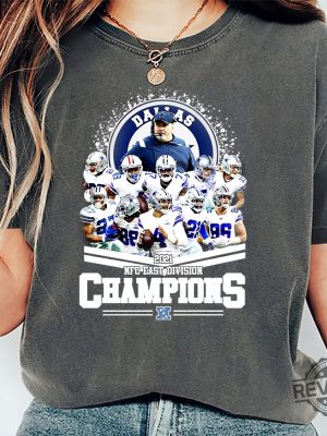 Dallas Cowboys 2021 Nfc East Division Champions Shirts Hoodie Sweatshirt Tee Gift For Fan Unique revetee 2