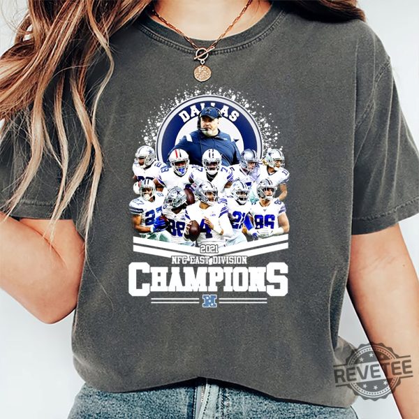 Dallas Cowboys 2021 Nfc East Division Champions Shirts Hoodie Sweatshirt Tee Gift For Fan Unique revetee 2