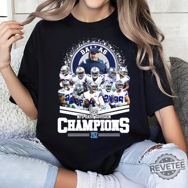 Dallas Cowboys 2021 Nfc East Division Champions Shirts Hoodie Sweatshirt Tee Gift For Fan Unique revetee 3