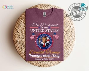 Donald Trump Inauguration Day 2025 Shirt 47Th Us President Inauguration Sweatshirt Make America Great Again Hoodie Trump January 20Th Tshirt giftyzy 3