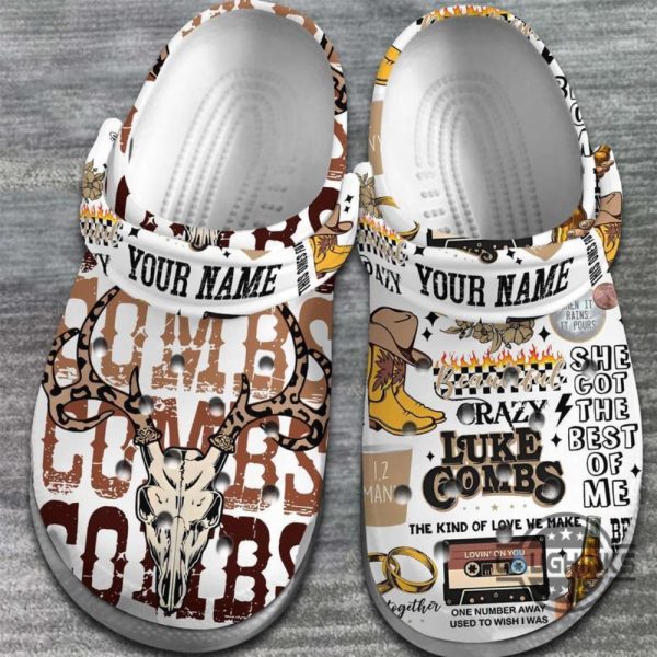 custom luke combs crocs