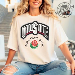 Vintage Ohio State Rose Bowl Champions Shirt Ohio State Football Crewneck Sweatshirt Sunday Game Day Tshirt Ohio State Football Fan Tee giftyzy 3