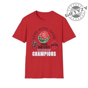 Ohio State University 2025 Rose Bowl Champions Shirt Osu Buckeyes Champs Hoodie College Football Souvenir Sweatshirt Cfb Game Day Merch Championship Tshirt giftyzy 5