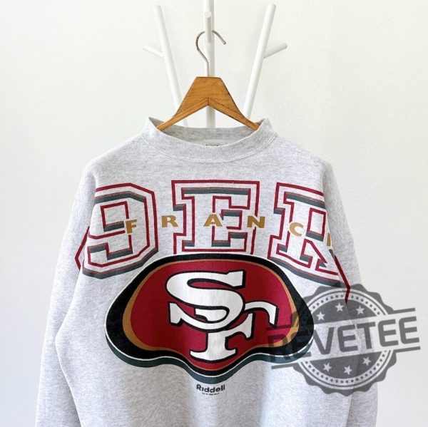 Vintage 90S San Francisco 49Ers Nfl Ovp Sweatshirt Hoodie Tshirt Tee Gift For Fan Niners Sf 49Er Crewneck Pullover Hoodies Unique revetee 1 1