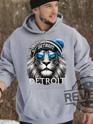 Detroit Lions Hoodie Tshirt Sweatshirt Detroit Fun Gifts For Fan Game Day Pullover Hoodies Sweater Crewneck Unique