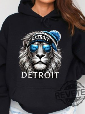 Detroit Lions Hoodie Tshirt Sweatshirt Detroit Fun Gifts For Fan Game Day Pullover Hoodies Sweater Crewneck Unique revetee 1 2