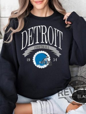 Retro Detroit Lions Sweatshirt Tshirt Hoodie Vintage Lion Crewneck Game Day Sweater Pullover Hoodies Unique