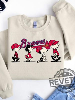 Snoopy Charlie Brown Custom Team Atlanta Braves Mets Pirates Padres Phillies Mlb Crewneck Sweater Hoodie Tshirt Sweatshirt Unique revetee 1 1