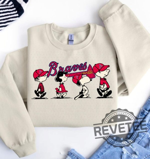 Snoopy Charlie Brown Custom Team Atlanta Braves Mets Pirates Padres Phillies Mlb Crewneck Sweater Hoodie Tshirt Sweatshirt Unique revetee 1 1