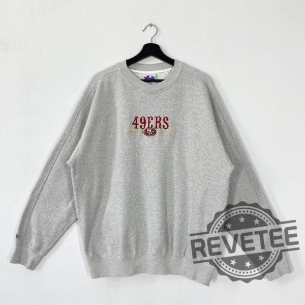 Vintage San Francisco 49Ers Embroidered Sweatshirt Tshirt Hoodie Sf 49Er Embroidery Crewneck Sweater Gift For Nfl San Niners Unique revetee 1