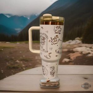 disney beauty and the beast 40oz engraved tumbler