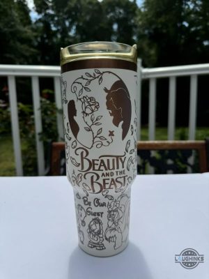 40oz engraved disney beauty and the beast tumbler