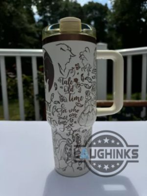 40oz engraved disney beauty and the beast tumbler