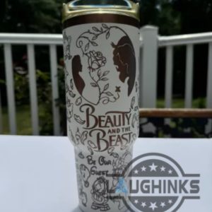 40oz engraved disney beauty and the beast tumbler