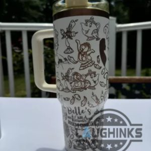 40oz engraved disney beauty and the beast tumbler