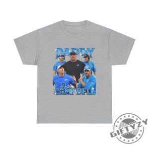 Daddy Dan Campbell Lions Head Coach Bootleg Tee Detroit Football Fans Detroit Lions Gift giftyzy 5